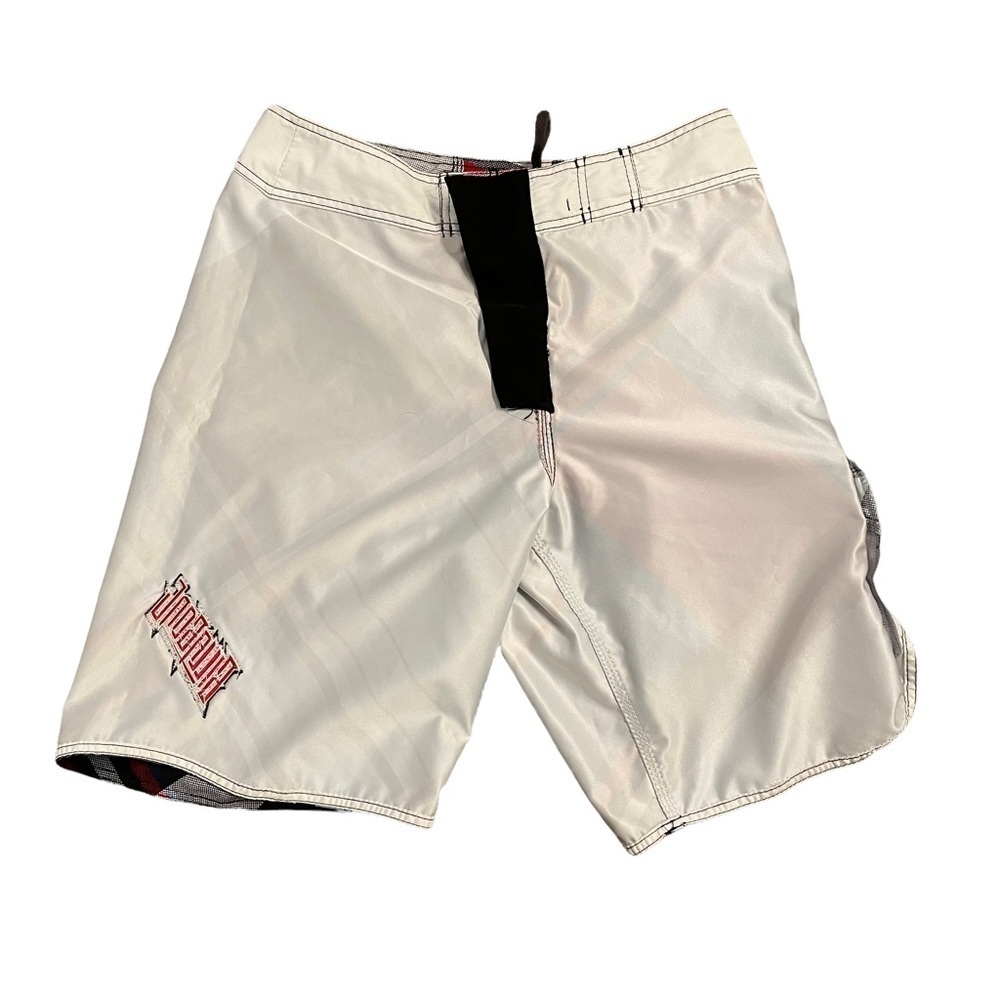 Billabong Red White Blue Black Board Shorts Swim Shorts Diagonal Stripes Size 34 - Picture 4 of 14